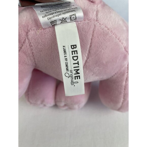 Bedtime Originals Pink Elephant Plush Lovey By Lambs & Ivy 9" Stuffed Animal - Picture 8 of 11